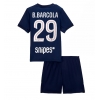 Camisa de Futebol Paris Saint-Germain Bradley Barcola #29 Equipamento Principal Infantil 2025-26 Manga Curta (+ Calças curtas)